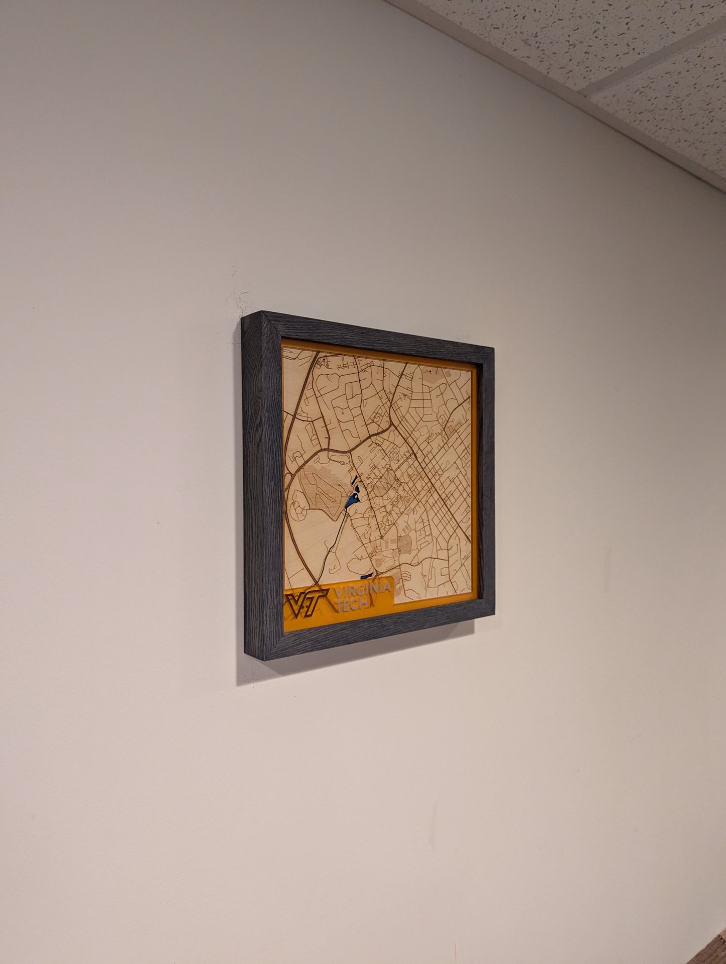 Virginia Tech (Blacksburg, VA) 3D Layered Laser Map, 12x12